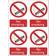 Draper 4 'No Smoking' Prohibition Sign [72166]